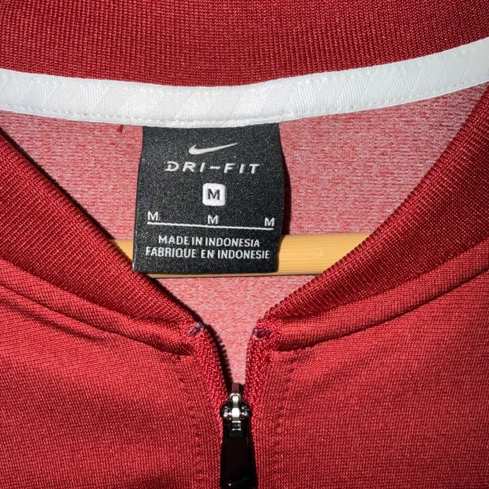 Nike Alabama Crimson Tide Dri-FIT Quarter Zip Pullover Mens‎ Size M Red